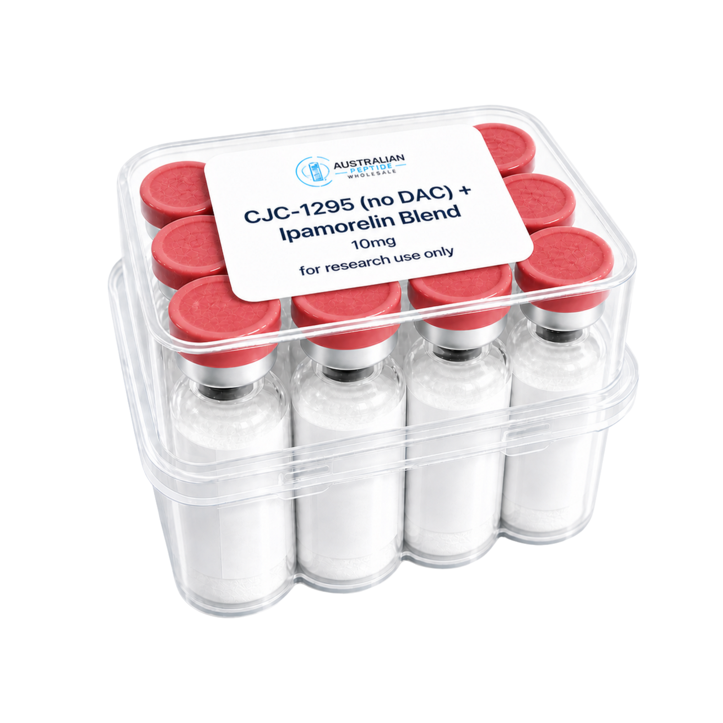 CJC-1295 No DAC + Ipamorelin 10mg 10 vial box wholesale Australia peptide supplier